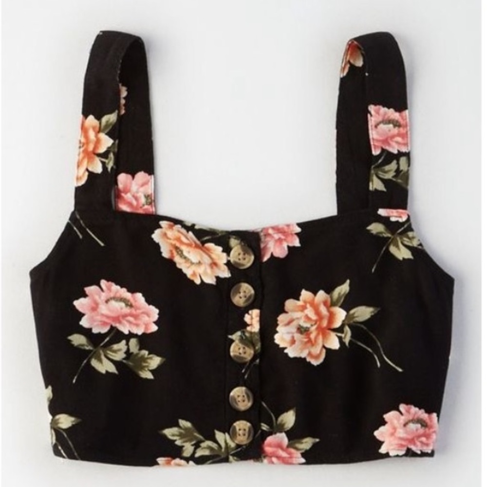 🧡3/$30 American Eagle Floral Brallete Top Small